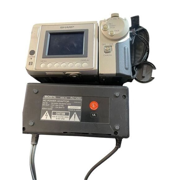 Sharp VCR Player Camera Video VL-A10U 8mm Video8 Camcorder - Picture 8 of 13